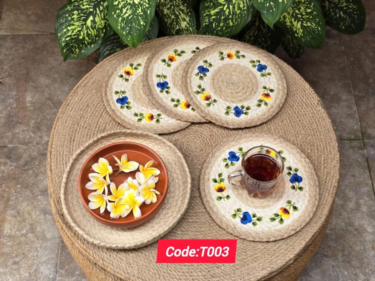 Jute Table Mats Set - Image 3
